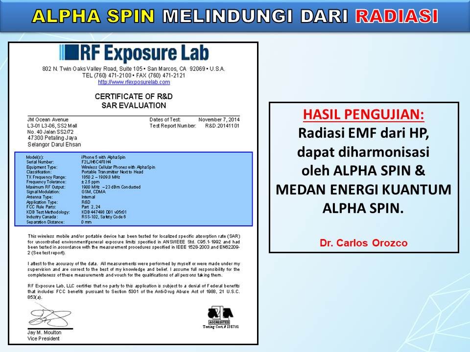 Hasil Pengujian Radiasi EMF